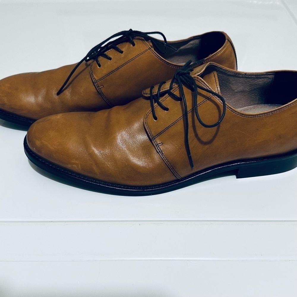 Banana Republic Italian Leather Oxford Ortholite Brown Lace Up, Men’s Size 11 - Picture 4 of 16